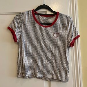 Aerie Striped Crop Top